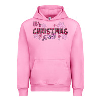 Fuchsia Pink It's Christmas Y'all Season Pink Christmas Urban Hoodie - RanaPortraitStore