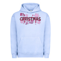 Pigment Grape Ice It's Christmas Y'all Season Pink Christmas Urban Hoodie - RanaPortraitStore