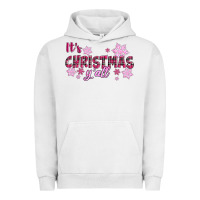 Pigment Lunar Rock It's Christmas Y'all Season Pink Christmas Urban Hoodie - RanaPortraitStore