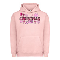 Pigment Salmon It's Christmas Y'all Season Pink Christmas Urban Hoodie - RanaPortraitStore