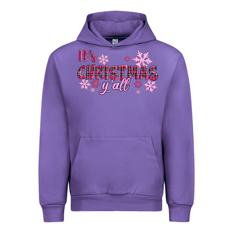 It's Christmas Y'all Season Pink Christmas Urban Hoodie by RanaPortraitStore | Teevron