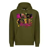 Army Green black girl magic Premium Hoodie - Zillion Design Studio