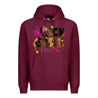 Burgundy black girl magic Premium Hoodie - Zillion Design Studio