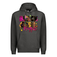 Charcoal Heather black girl magic Premium Hoodie - Zillion Design Studio