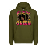 Army Green birthday queen Premium Hoodie - Zillion Design Studio