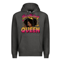 Charcoal Heather birthday queen Premium Hoodie - Zillion Design Studio