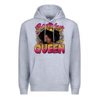 Heather Grey birthday queen Premium Hoodie - Zillion Design Studio