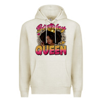 Oatmeal Heather birthday queen Premium Hoodie - Zillion Design Studio