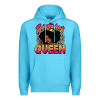 Ocean Blue birthday queen Premium Hoodie - Zillion Design Studio