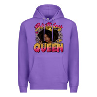 Purple birthday queen Premium Hoodie - Zillion Design Studio