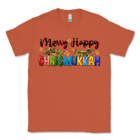 Copper merry happy chrismukkah with olive branch Classic Tee - FaDigitalArtStudio