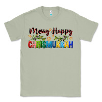Matcha merry happy chrismukkah with olive branch Classic Tee - FaDigitalArtStudio