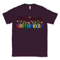 Plum merry happy chrismukkah with olive branch Classic Tee - FaDigitalArtStudio