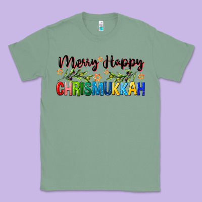 Merry Happy Chrismukkah With Olive Branch Classic Tee Designed By Fadigitalartstudio
