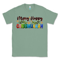 Sage merry happy chrismukkah with olive branch Classic Tee - FaDigitalArtStudio