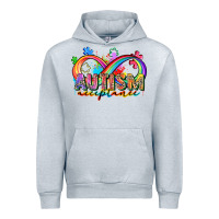 Heather Grey autism acceptance Urban Hoodie - Zillion Design Studio