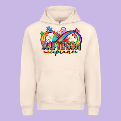 Autism Acceptance Urban Hoodie Designed By Zillion Design Studio