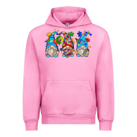Fuchsia Pink autism gnomes Urban Hoodie - Zillion Design Studio