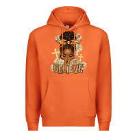 Carrot believe praying afro messy bun Premium Hoodie - texasbilliewilder