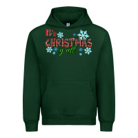 Forest Green It's Christmas Y'all Season Winter Urban Hoodie - RanaPortraitStore