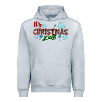 Heather Grey It's Christmas Y'all Season Winter Urban Hoodie - RanaPortraitStore