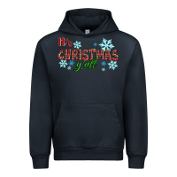 Navy It's Christmas Y'all Season Winter Urban Hoodie - RanaPortraitStore