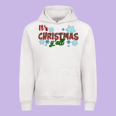 It's Christmas Y'all Season Winter Urban Hoodie Designed By Ranaportraitstore