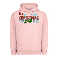 Pigment Salmon It's Christmas Y'all Season Winter Urban Hoodie - RanaPortraitStore