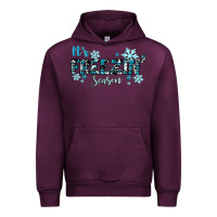 Mauve Wine It's Freezin Season Winter Urban Hoodie - RanaPortraitStore