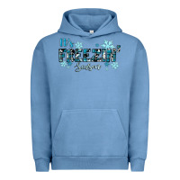 Pigment Pebble Blue It's Freezin Season Winter Urban Hoodie - RanaPortraitStore