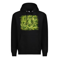 Black st patrick's day shamrock leopard background Premium Hoodie - RanaPortraitStore