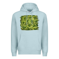 Blue Mist st patrick's day shamrock leopard background Premium Hoodie - RanaPortraitStore