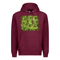 Burgundy st patrick's day shamrock leopard background Premium Hoodie - RanaPortraitStore
