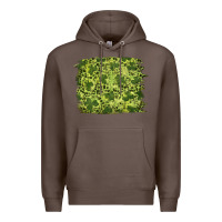 Coffee st patrick's day shamrock leopard background Premium Hoodie - RanaPortraitStore