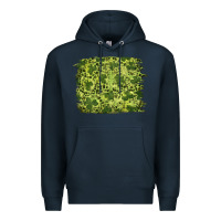 Navy st patrick's day shamrock leopard background Premium Hoodie - RanaPortraitStore