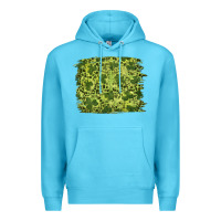 Ocean Blue st patrick's day shamrock leopard background Premium Hoodie - RanaPortraitStore