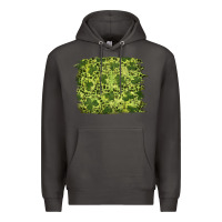 Smoke st patrick's day shamrock leopard background Premium Hoodie - RanaPortraitStore
