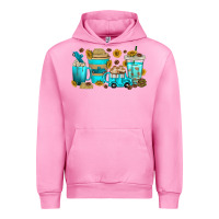 Fuchsia Pink truck coffee cups Urban Hoodie - texasbilliewilder