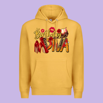 Birthday Diva Premium Hoodie Designed By Zillion Design Studio