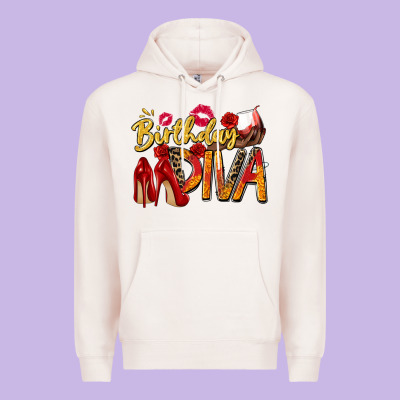 Birthday Diva Premium Hoodie Designed By Zillion Design Studio