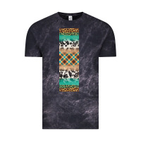 Cloud Black fall pattern Vintage Tee - Artiststas