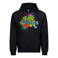 Black choose kindness Urban Hoodie - Zillion Design Studio
