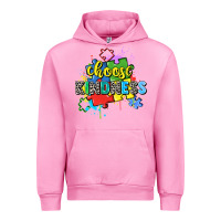 Fuchsia Pink choose kindness Urban Hoodie - Zillion Design Studio