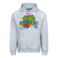 Heather Grey choose kindness Urban Hoodie - Zillion Design Studio