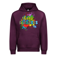 Mauve Wine choose kindness Urban Hoodie - Zillion Design Studio