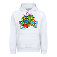 White choose kindness Urban Hoodie - Zillion Design Studio