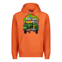 Carrot St Patrick's Day Truck With Pot Of Gold Horseshoe And Rainbow Premium Hoodie - RanaPortraitStore