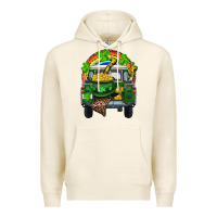 Tofu St Patrick's Day Truck With Pot Of Gold Horseshoe And Rainbow Premium Hoodie - RanaPortraitStore