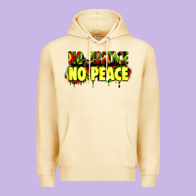 No Justice No Peace Premium Hoodie Designed By Zillion Design Studio