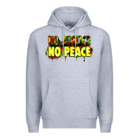 Heather Grey no justice no peace Premium Hoodie - Zillion Design Studio